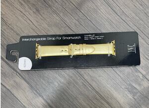 NWT INC 42mm Metallic Gold Interchangeable Smartwatch Band